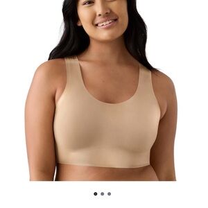 True & Co. Women's nude scoop neck wireless bra L